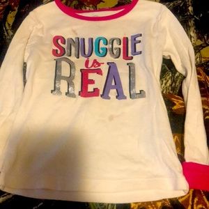 Snuggle is real pj set size 3t